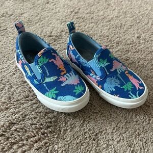 Dino Canvas Slip-On Sneakers Toddlers